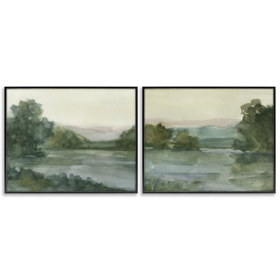 «Mountain Views in Mute Tones», ensemble de 2 giclées par Ethan Harper