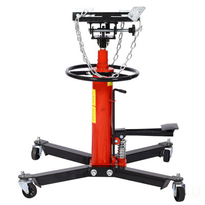 1660Lbs Transmission Jacks , Hydraulic Transmission Jack 2 Stage Hydraulic W/ 360° For Car Lift 0.75 Ton