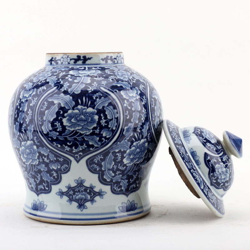 Handmade Porcelain China Ginger Jar