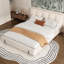 Upholstered Bed Velvet White