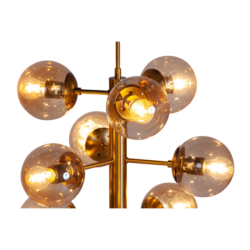 Lustre linéaire moderne Spoutnik à 9 lumières Stephon