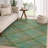 Machine Washable Indoor/Outdoor Chantille ACN2880 Plaid Rug-308707857-308707852