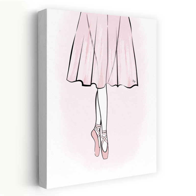 «Graceful Pointe Ballerina Architecture», impression d'art mural, H 48 po x l 32 po
