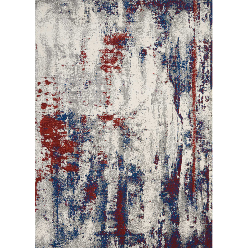 Heffernan Abstract Indoor Rug, Rectangle 5'3" x 7'3"