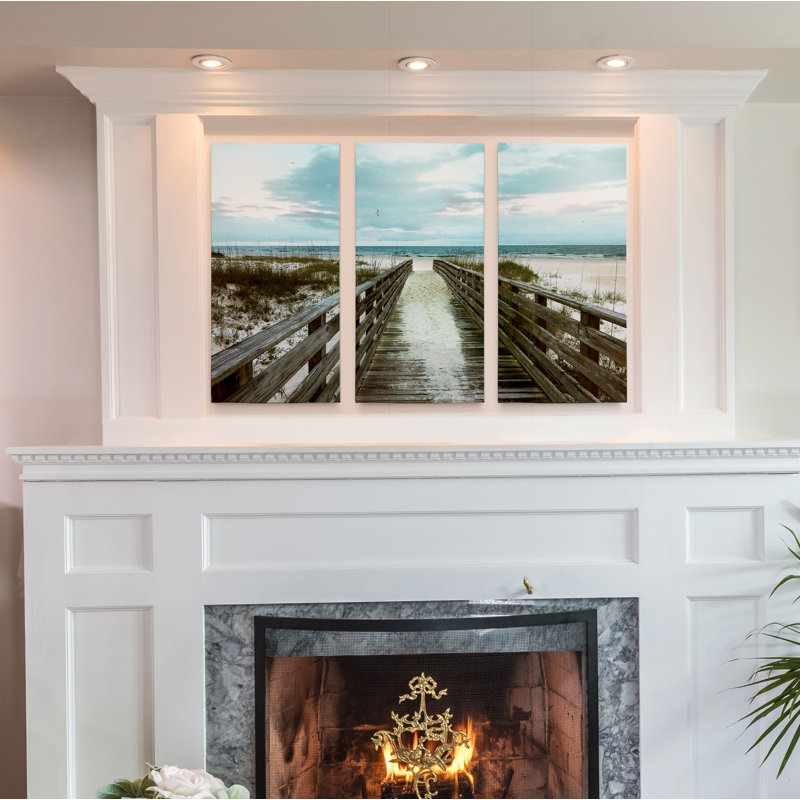 " Happy Place " 3 - Pieces, 24" H x 36" W x 1.5" D
