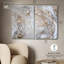Perle marée ensemble de 2 ensembles d'art géode sur toile -598950655-598950650