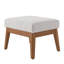 Upholstered Percale Armchair With Footstool-1746162932
