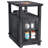 Algol Tray Top Black End Table with Storage and Fast Charging Station