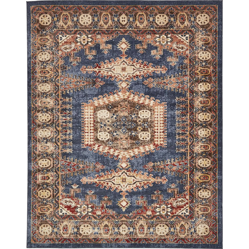 Tapis brun à motif oriental Ulla, Rectangle de 9 pi x 12 pi