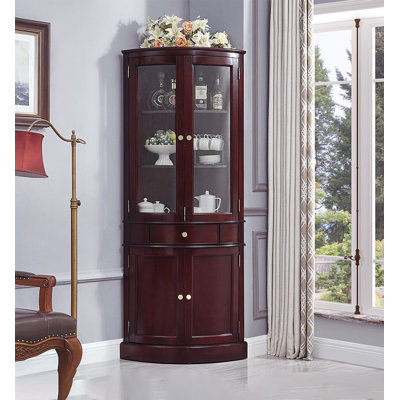 21.65 " L Solid Wood Bar Cabinet