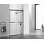 Porte de douche coulissante double sans cadre de 47 à 48 po x H 76 po-85752693