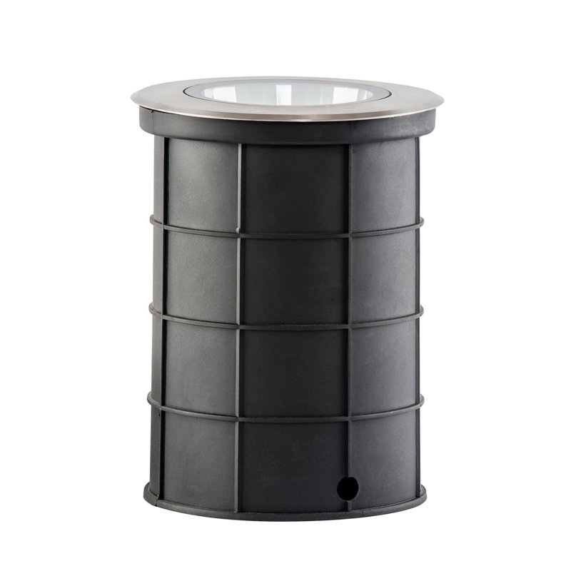 Jazelle Black/Silver Low Voltage Integrated LED Metal Deck Light