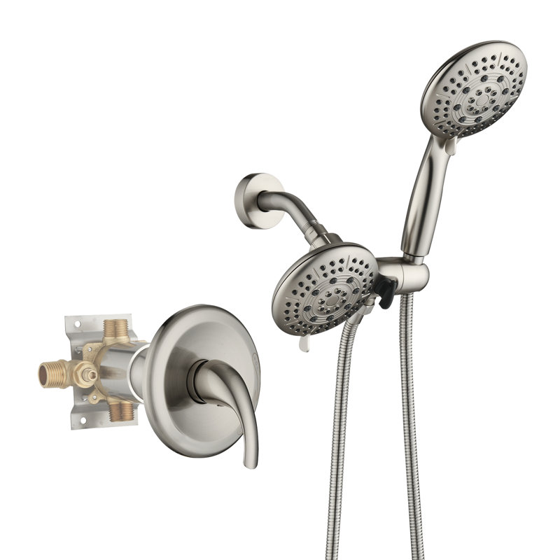 Ensemble tout-en-un avec valve brute, Bronze frotté à l'huile
