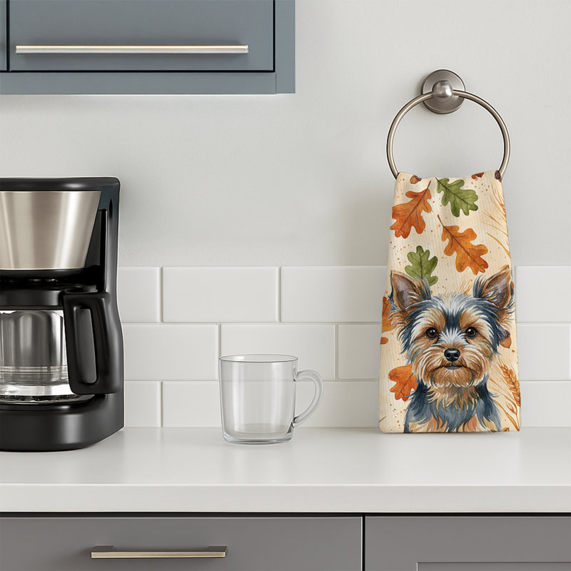 Serviette de cuisine tricolore Sheltie, Blue and Tan Yorkshire Terrier