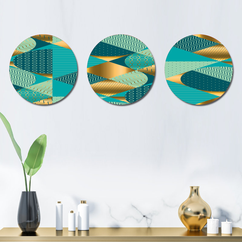 Ensemble de 3 décorations murales Dynamics II