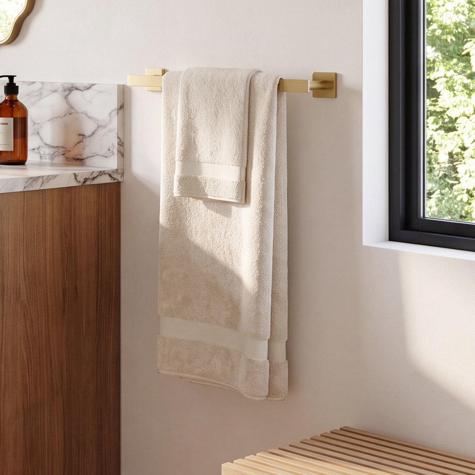 Blaze 26" Towel Bar, Brushed Gold