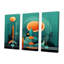 Ensemble d'art mural rétro moderne pleine lune City I - Mid-Century-932140189-932140188