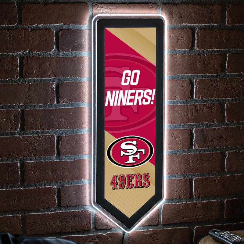 Plaque murale lumineuse NFL, San Francisco 49Ers