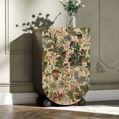 French-style retro wooden accent cabinet