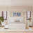 Modern Queen Size Canopy Platform Bed-1259087652