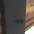 Rustic Brown TV Console With Push-To-Open Storage Cabinet For TV Up To 65In Wood TV Stand For Living Room Bedroom