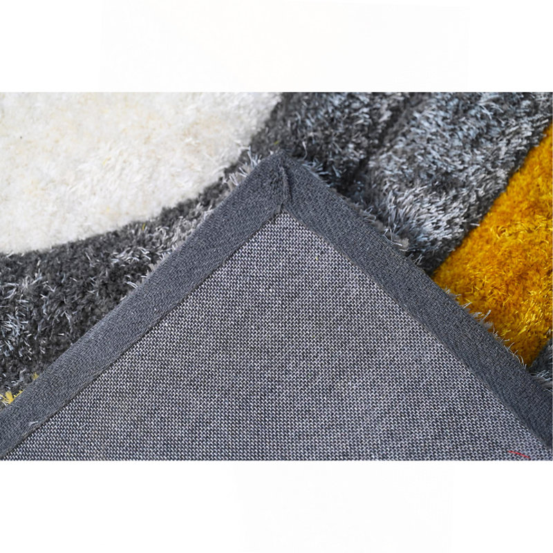 Tapis à poil long gris Rona