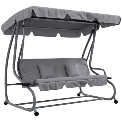 3 Person Porch Swing with Canopy