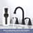Widespread Faucet Bathroom Faucet with Drain Assembly-115993789