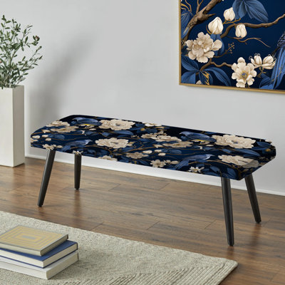 Banc de jardin Cobalt Chinoiserie