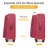 Luggage Sets 4 Piece, Softsied Suitcases with Spinner Wheels, Rose Red