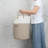 Woven Cotton Rope Laundry Basket-15”X20” Laundry Hamper-Rope Storage Basket For Dirty Clothes, Toys And Blankets Perfect For Bathroom, Baby Nursery And Living Room Storage (White And Brown)
