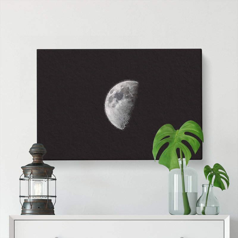 Half Moon - Wrapped Canvas, 40cm H x 60cm W x 3cm D