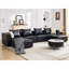 6-Piece 152.76” Leather Upholstered Sectional Sofa-305808823