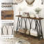 HOMCOM 2-Tier Console Table Industrial Sofa 120x30x80cm Rustic Brown