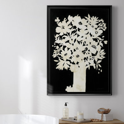 " Floral Silhouette " Painting Print