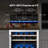 Yeego 23.4'' 52 Bottle Wine Refrigerator Dual Zone Freestanding/Built-In Cooler-125600130