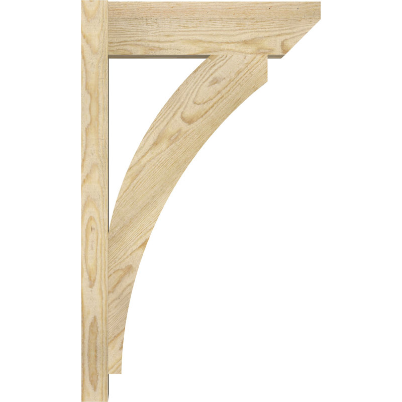 Persienne en bois Thatton, P 18 po x H 30 po, Cèdre rouge de l'Ouest l 5 1/2 po (lisse)