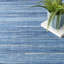 Tapis bleu denim en laine et coton tissé à la main Anerinda-1783242460
