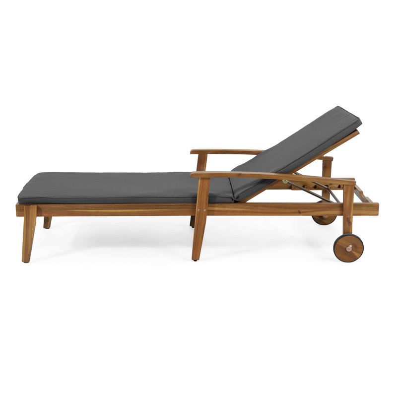 JASON BEACH CHAISE LOUNGE DECK CHAIR CUSION, Gray