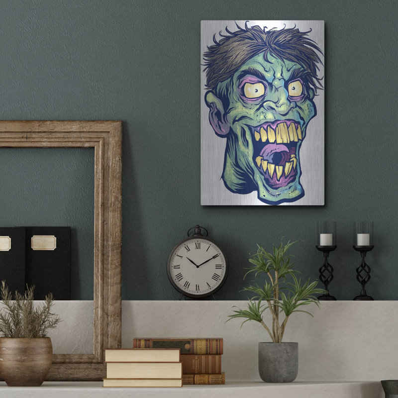 "Zombie Pattern Head 15" par Flyland Designs, H 16 po x l 12 po