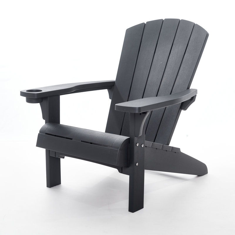 Keter Alpine Adirondack Chair, Black