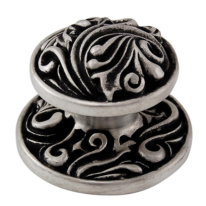 Liscio Mushroom Knob, Antique Nickel