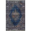 Tapis gris / bleu / brun rectangulaire en polyester tissé à plat à la machine 4 pi 3 po x 6 pi 3 po Merih-533252693