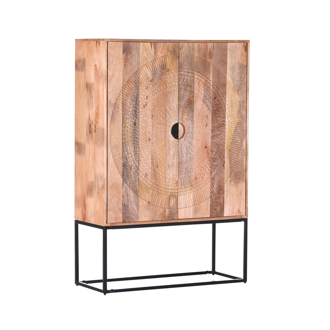 Sideboard Manahan aus Massivholz 56 cm