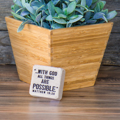 Table Shebeen Scripture Stone Faith 2,25 H