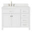 Ensemble de meuble-lavabo simple Macnair avec quartz Carrara blanc-1016676797-1070891029-1070891064