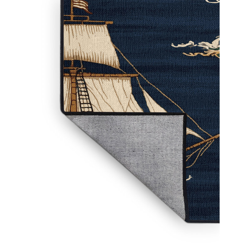  Tapis nautique lavable, Carré 5 pi