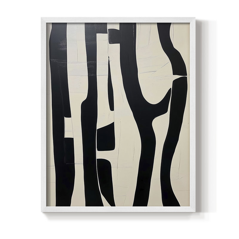 "ABSTRACT Series DCLIV" par J Paul, Blanc / Blanc, H 21 po x l 17 po
