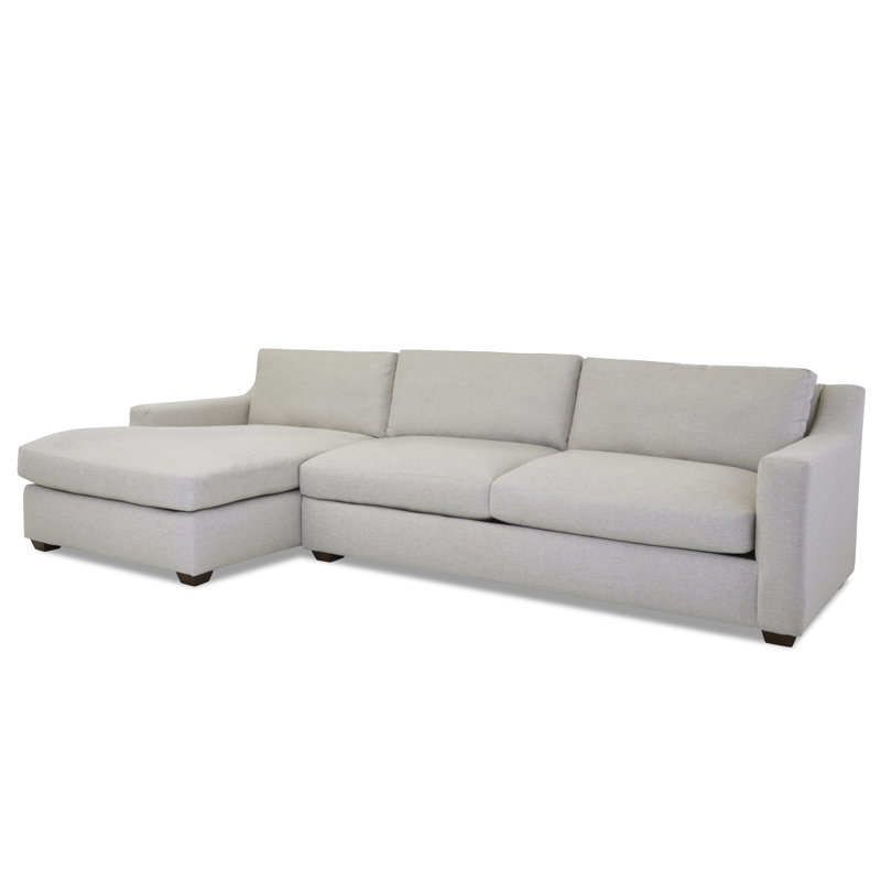Canapé modulaire 2 pièces Rhodes, Orienté vers la gauche, Tissage natté ivoire Drusky Sustain®
