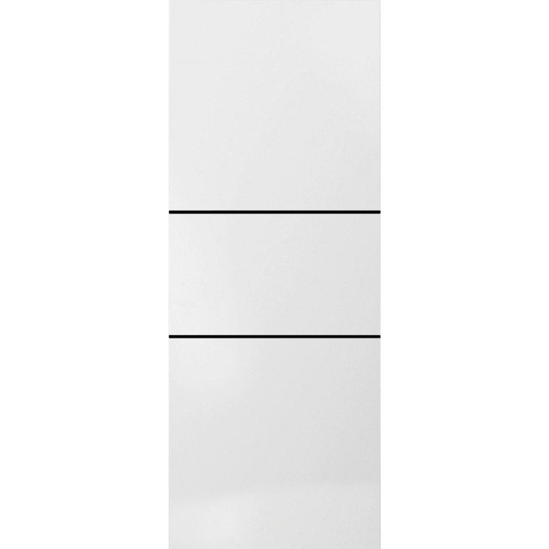 Finition en bois massif manufacturé, Satin blanc, 18 po x 80 po
